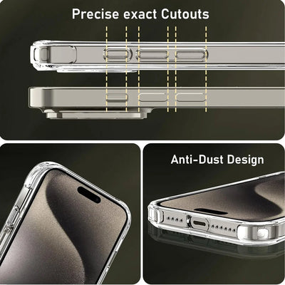 Smarsty Transparent Shockproof IPhone Case With Ring Stand -