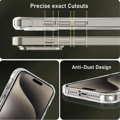 Transparent Shockproof iPhone Case For Multiple Models - Smarsty