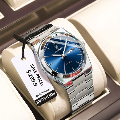 POEDAGAR Waterproof Luminous Men's Quartz Watch - Smarsty