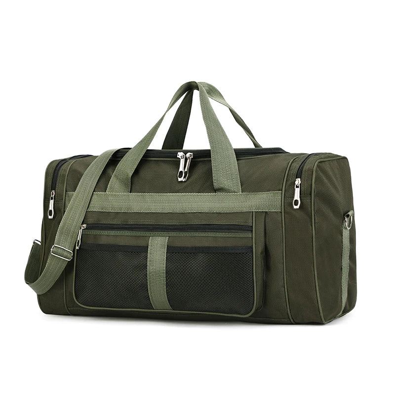 Large Capacity Luggage Bag Travel Duffle With Shoulder Strap - Smarsty