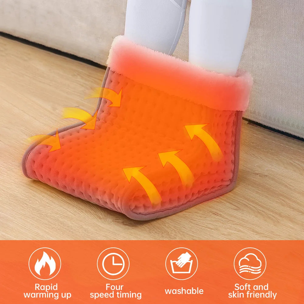 26*28*22cm Electric Heated Foot US/EU Warmers Soft Feet Heating Pad 9-gear adjustable temperature Electric shoe heating pad 1pc