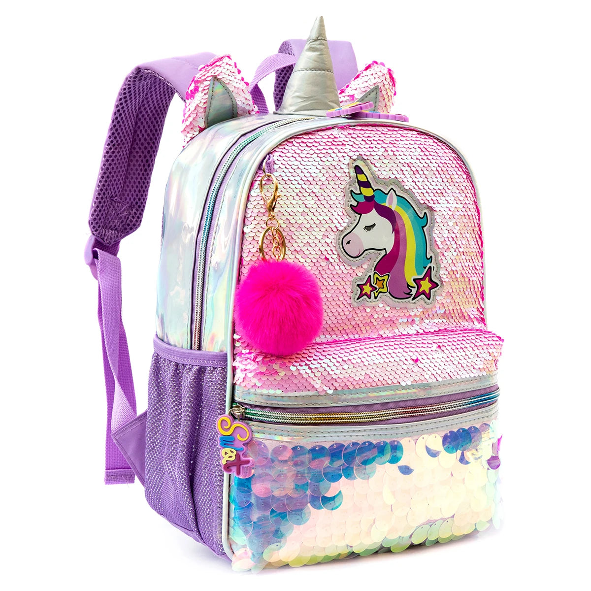 Girls Sequins Backpack For Kindergarten And School - Smarsty