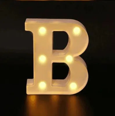 Colorful LED Letter Light for Weddings and Birthdays - Smarsty