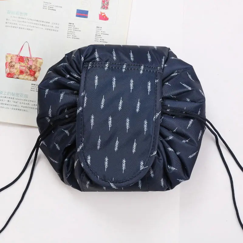 Women Drawstring Cosmetic Bag Travel Storage Makeup Bag Organizer Female Make Up Pouch Portable Waterproof Toiletry Beauty Case - Smarsty