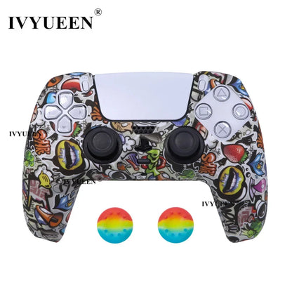 Water Transfer Printing Silicone Case for PS5 Controller - Smarsty