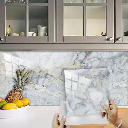 Thickened Self-Adhesive Marble Tile Stickers for Home Decor - Smarsty