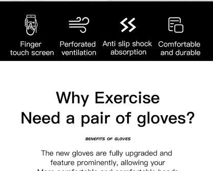 Breathable Cycling Gloves Anti Shock MTB Gloves - Smarsty