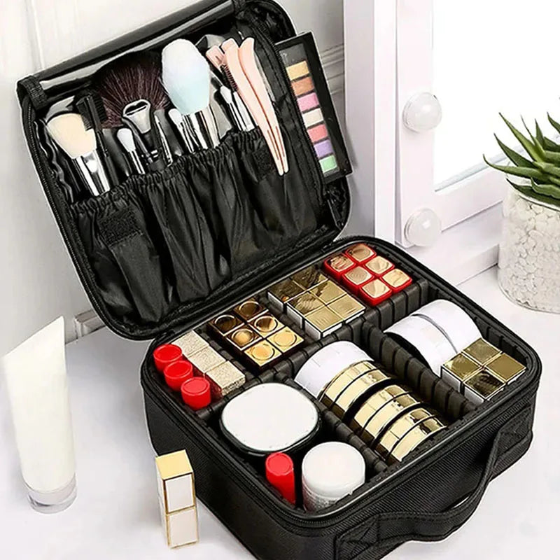 Waterproof Travel Makeup Bag for Women with Brush Storage - Smarsty