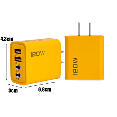 120W Fast USB C Charger With Dual PD Ports Protection - Smarsty