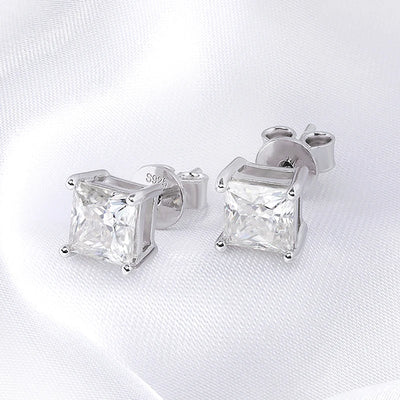 Moissanite Stud Earrings 0.4-5CT VVS Sterling Silver - Smarsty