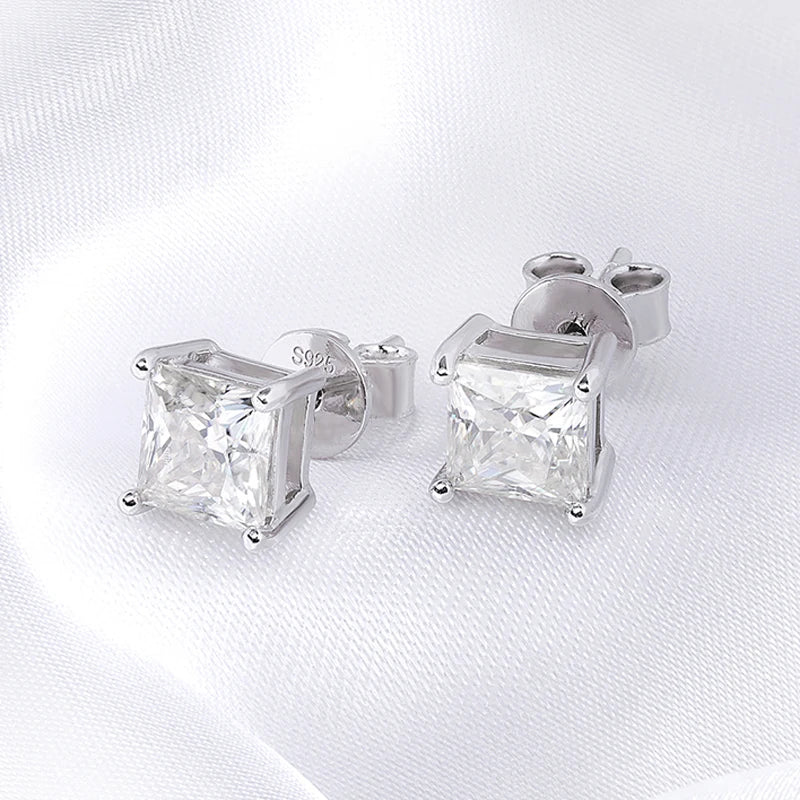 Moissanite Stud Earrings 0.4-5CT VVS Sterling Silver - Smarsty