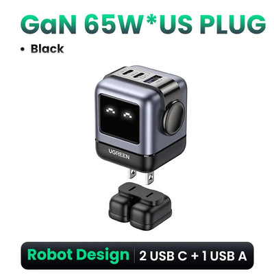 65W GaN Charger With PD3.0 PPS Fast Charge Compact Travel - Smarsty