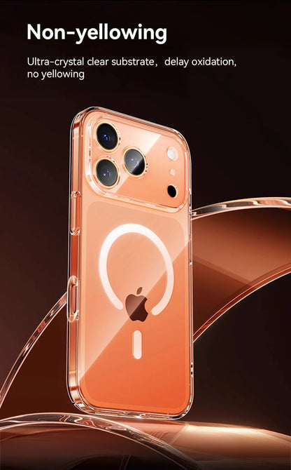 Magnetic Clear Case For iPhone Anti Yellowing - Smarsty