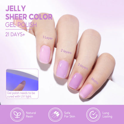 Coscelia Jelly Nail Gel Polish Set for Stunning Nail Art - Smarsty