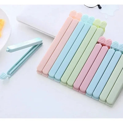 10PCS Bag Clips Food Snack Sealing Clip12/15.5cm Portable Kitchen Storage Accessories Tool Elastic Buckle Package Bag Clamp 2025 by Smarsty