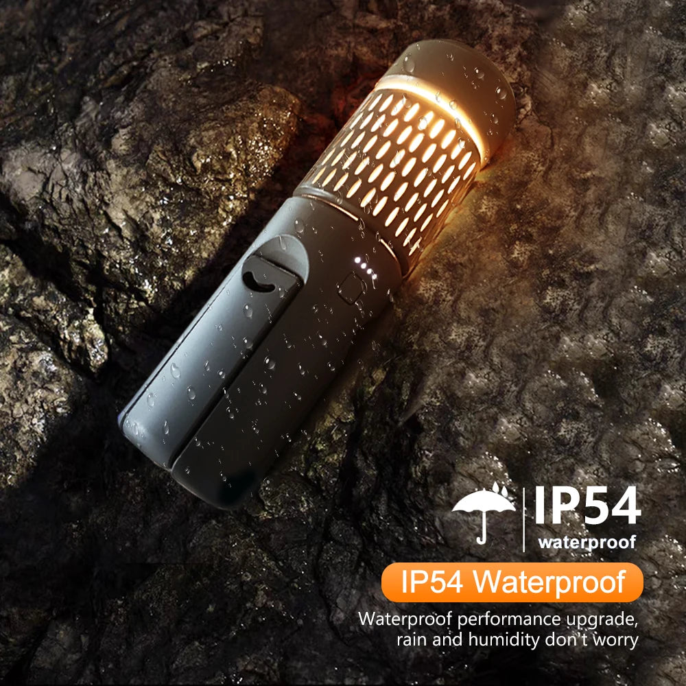 Upgraded Camping LED Telescopic Flashlight with Tripod Rechargeable Emergency Lamp Outdoor Portable orch Light Table Lamp Tent by Smarsty