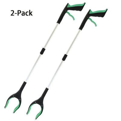 2-Pack Foldable Garbage Clip Litter Reachers Pickers Gripper Extender Hand Tools Environmental Sanitation Garbage Collector