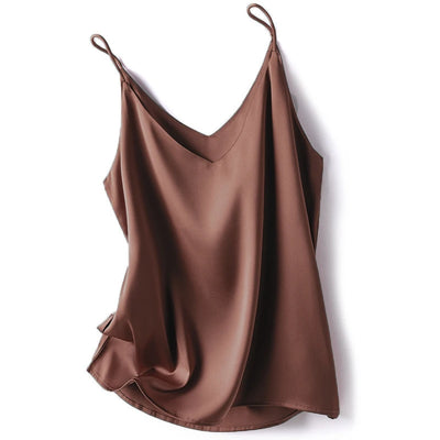 2024 Summer Camisole Slim Vest Sexy Women Sleeveless V-Neck Gray Tee Tank Tops Female Solid Black/White Korean Crop Tops Y2k - Smarsty
