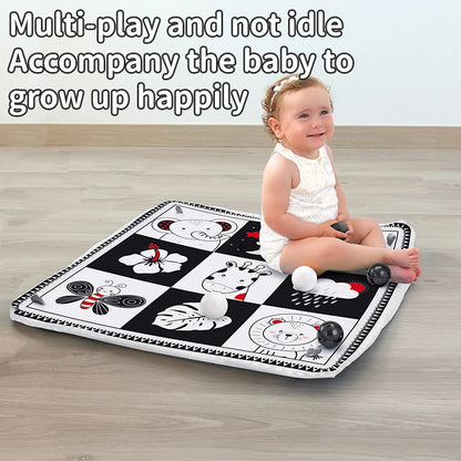 Baby Play Gym Mat With Rack For Tummy Time Crawling - Smarsty