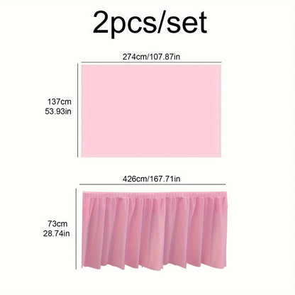 Disposable Tablecloth Set for Elegant Party Decor - Smarsty