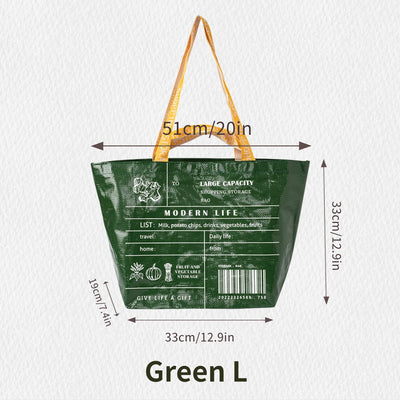 Waterproof Large Capacity Grocery Shopping Bag One Shoulder - Smarsty