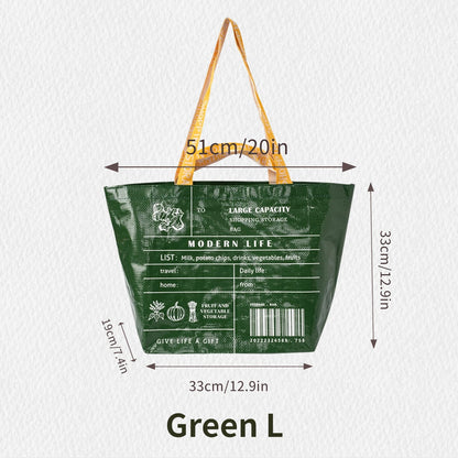 Waterproof Large Capacity Grocery Shopping Bag One Shoulder - Smarsty