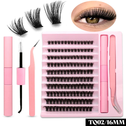GROINNEYA DIY Eyelash Extension Kit with 280 Clusters - Smarsty