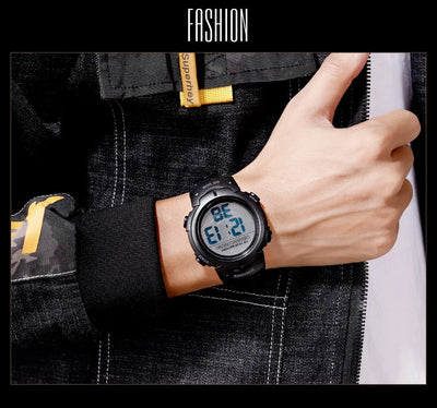 Waterproof Digital Sport Watch with 10 Year Battery Life - Smarsty
