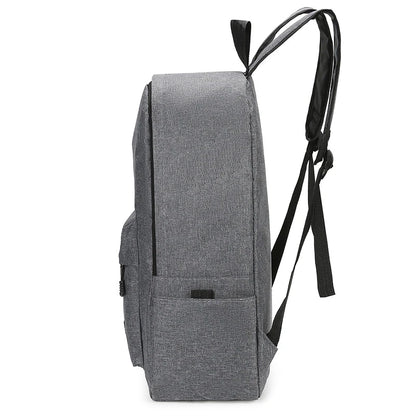 15 inches Versatile Backpack Trendy Washable Oxford Cloth Computer Bag Black Grey Blue Red School Student Backpack Unisex - Smarsty