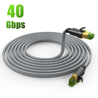 MIZIQIER CAT 8 Flat Network Cable 40Gbps for Gaming - Smarsty