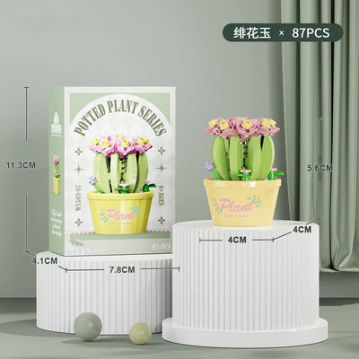 Bouquet Flower Mini Diy Building Block Toys for Children Bricks Blocks for Adults Constructor Micro Bricks Construction Set Gift by Smarsty