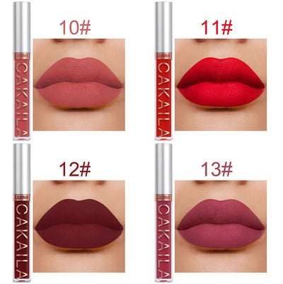 CAKAILA 10 Piece Nude Lip Gloss Set Long Lasting Velvet Finish - Smarsty