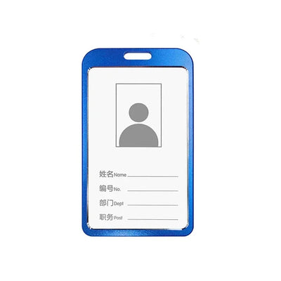 Employee Aluminium Alloy Plastic Credit Card  ID Card Cover Case Work Identity Badge Card Cover Bag Women Men Work Card Holders - Smarsty