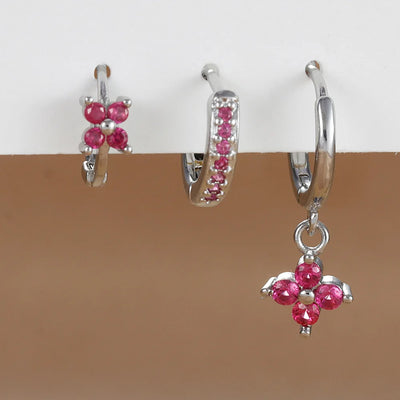 3PCS Stainless Steel Dangle Earrings Set for Women - Smarsty