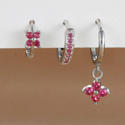 3PCS Stainless Steel Dangle Earrings Set for Women - Smarsty