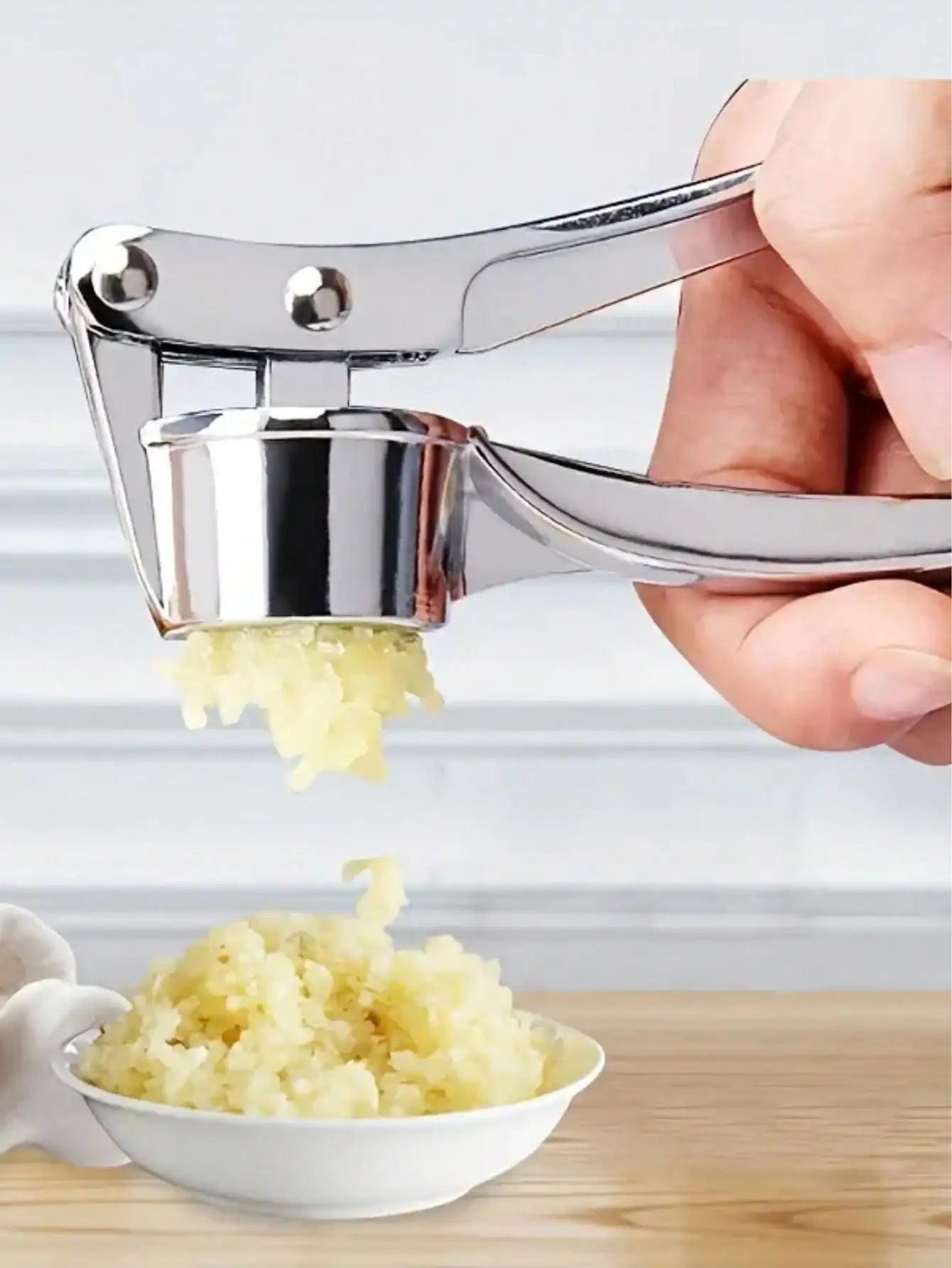 1pc, Garlic Press Washable Garlic Crusher Ginger Juicer Garlic Masher, Garlic Minver, Kitchen Supplies, Kitchen Gadgets - Smarsty
