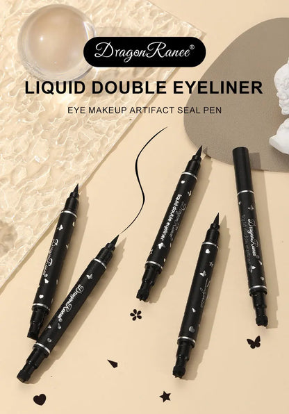 Dragon Ranee Waterproof Double Head Eyeliner for Easy Application - Smarsty