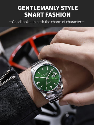 Chronos Luxury Waterproof Men's Wristwatch with Luminous Dial - Smarsty