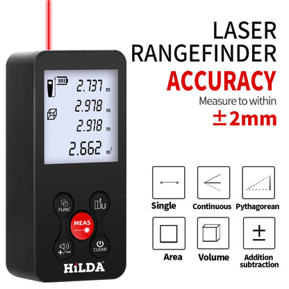 HILDA Laser Rangefinder Rechargeable Distance Measurement Tool - Smarsty
