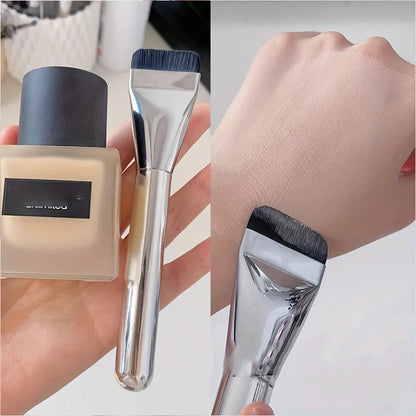 Ultra-thin Flat Foundation Brush for Seamless Makeup Application - Smarsty