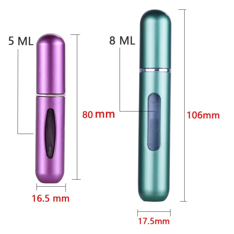 Portable Refillable Mini Perfume Spray Bottle 5ml 8ml - Smarsty