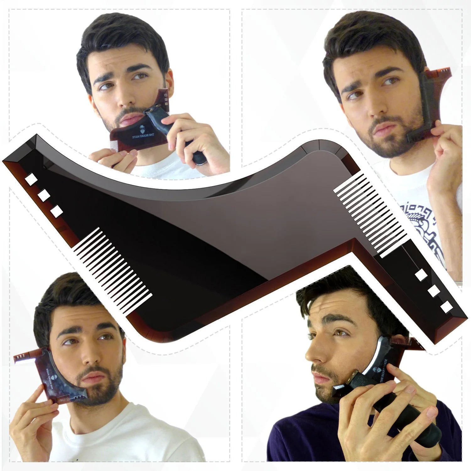 Beard Shaping Template Comb for Symmetrical Styling - Smarsty