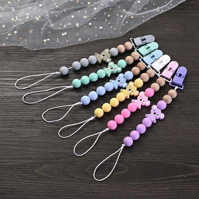 Baby Soother Plastic Pacifier Clip Animal Cartoon Silicone Dummy Holder Chain For Baby Nipple Chain Nursing Chew Toy Shower Gift by Smarsty