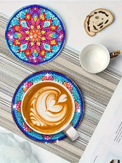 DIY Cats Diamond Painting Coasters Set for Drinks - Smarsty