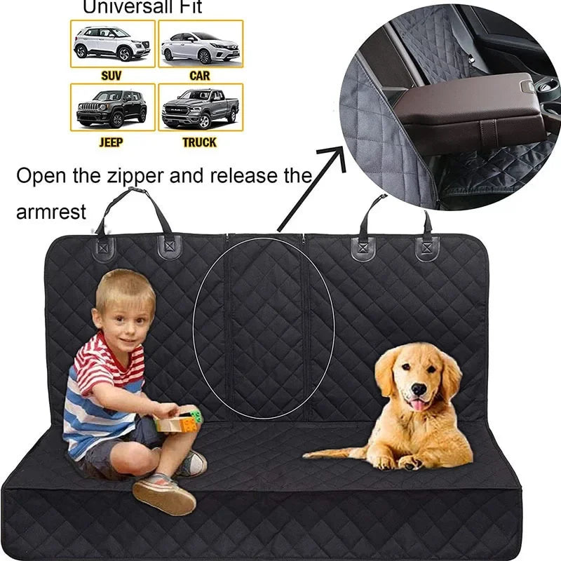 Waterproof Dog Seat Cover For Back Seat Nonslip Protector - Smarsty