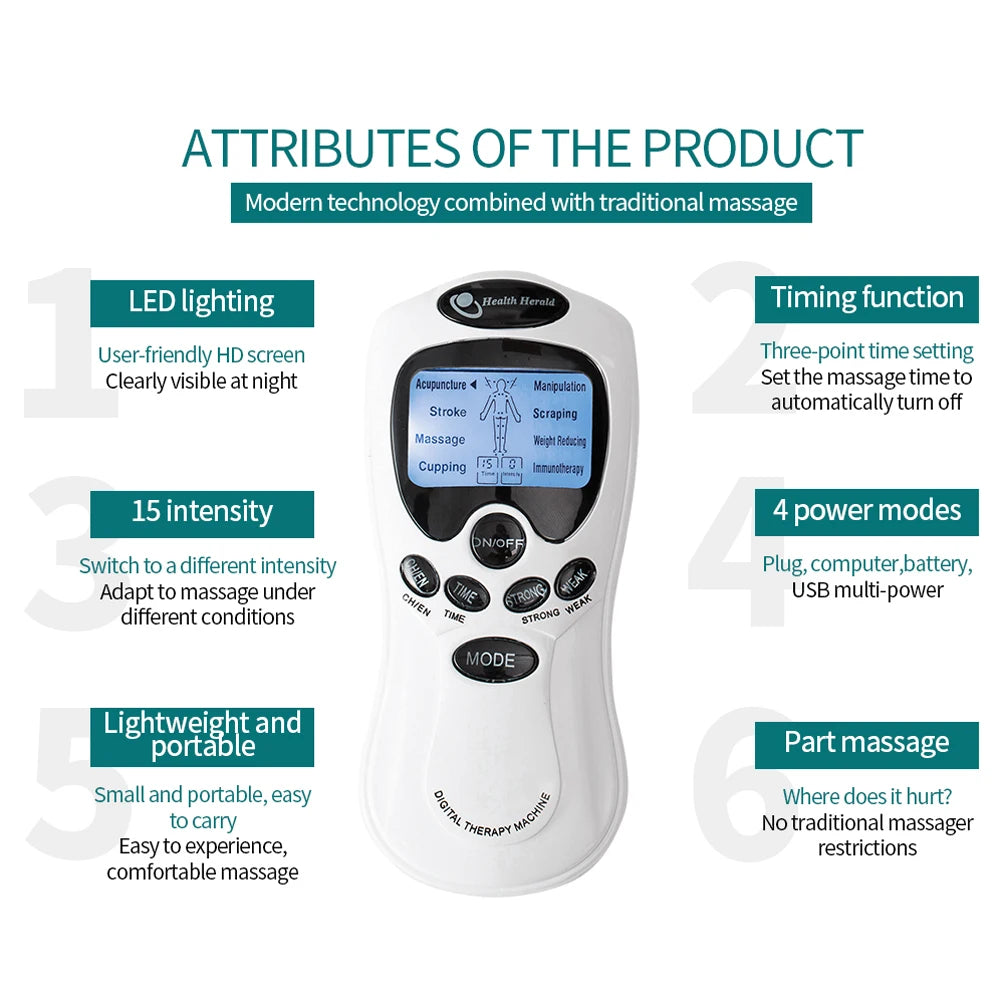 Electric Muscle Stimulator for Neck and Back Relief - Smarsty