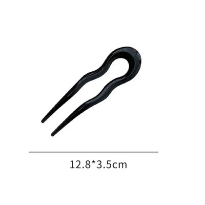 Geometric Tortoiseshell Hair Fork for Women - Smarsty