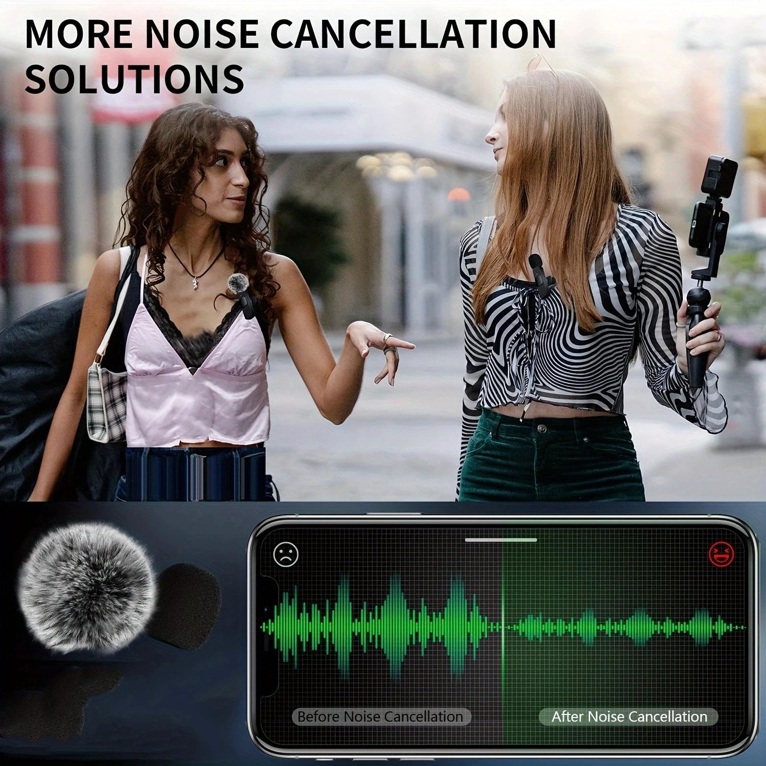 Wireless Lavalier Microphone for iPhone and Android - Smarsty