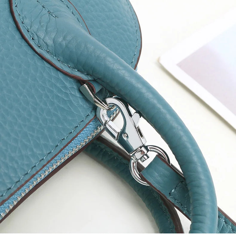 Cow Leather Shell Bag Crossbody Women Messenger Style - Smarsty