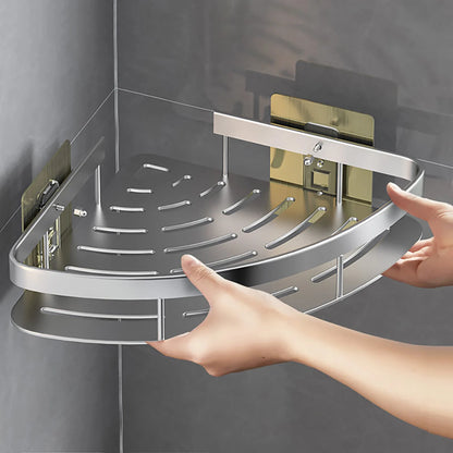Wall Mounted Bathroom Shelf for Towel and Shampoo Storage - Smarsty
